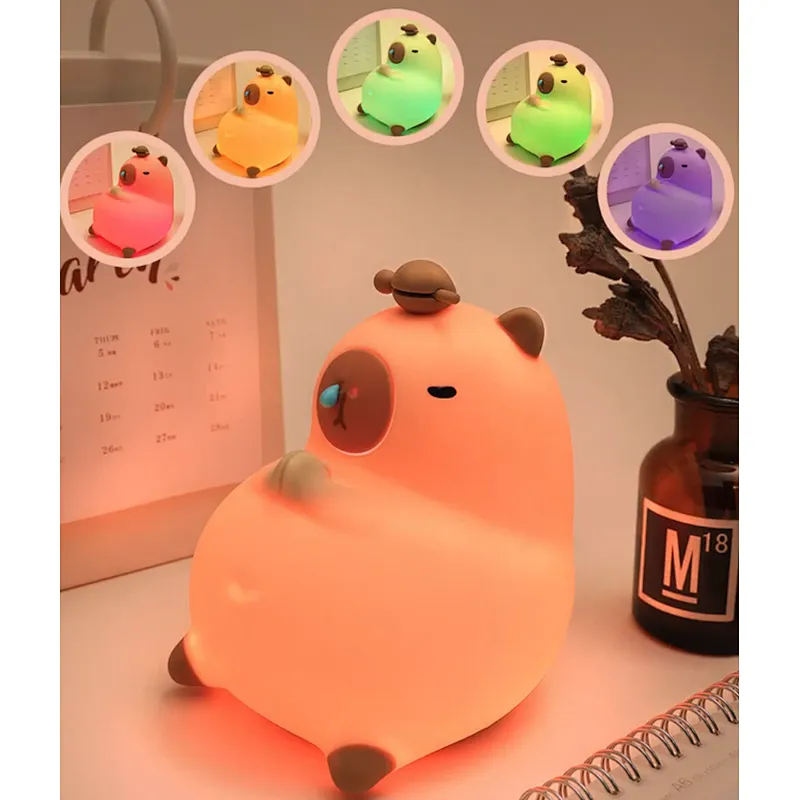 Wholesale Modern Pat Animal Lights and Lighting Nursing Home Cute Silicon Lamp Led Bedroom Night Lights for Living Room