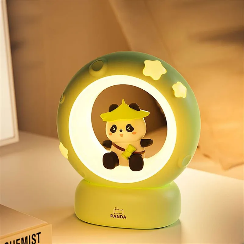Panda Animal Battery Powered Home Mood Desk Light Lamp Bedside Table Lamp Design Modern Night Light Base for Bedroom