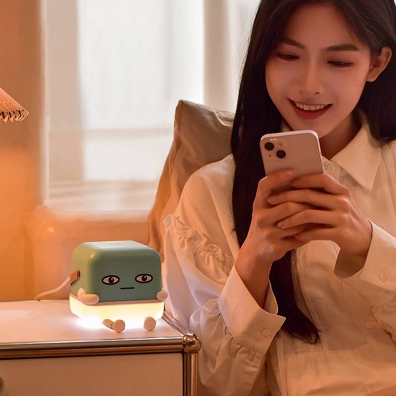 ICARER FAMILY Sleep Night Light 3 in 1 Design With Wireless Charger and Phone Holder Night Light