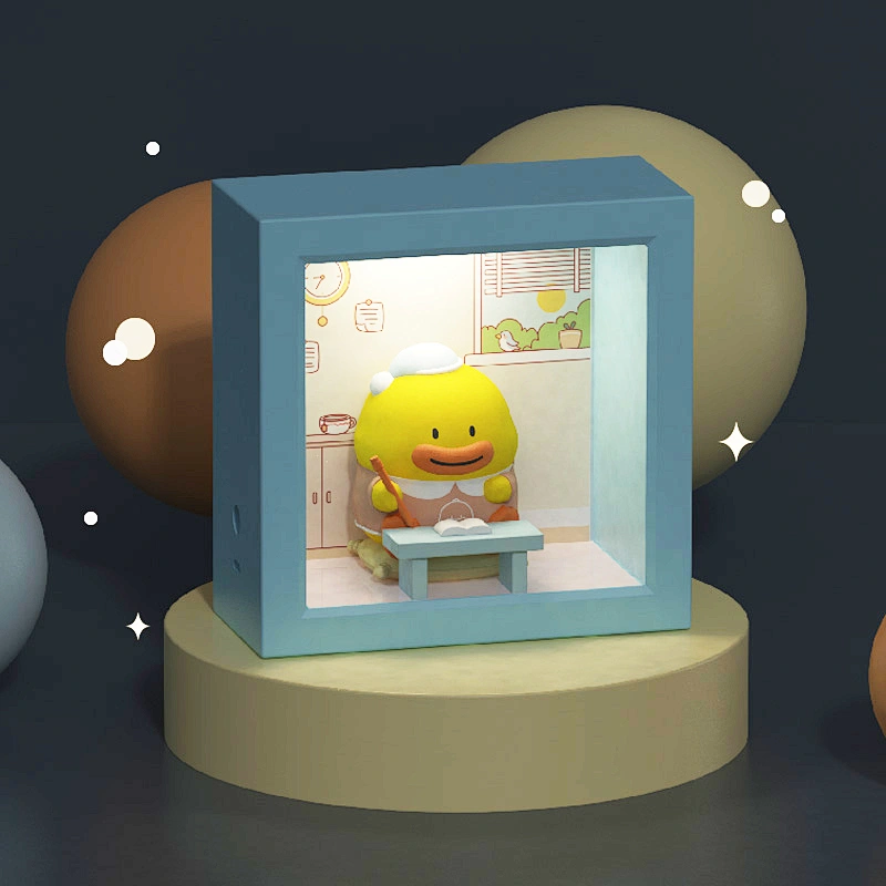 ICARER FAMILY Smart Night Light Voice Control Bedside Desk Lamp Cute Night Light for Children