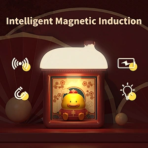 ICARER FAMILY Silicone Night Light for Kids 900mAh New Image Animal Night Light for Bedroom House 2-3h Time  Smart Night Light