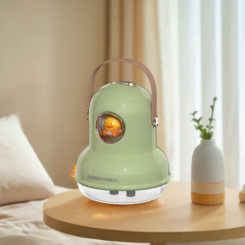 ICARER FAMILY Rechargeable Humidifier Simple Table Cool Air with Aromatherapy Function 300ml Capacity for Household Use