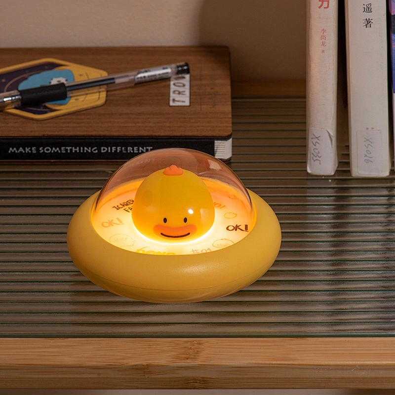 ICARER FAMILY UFO Shape Night Light Intelligent Pat Light Animal Night Light