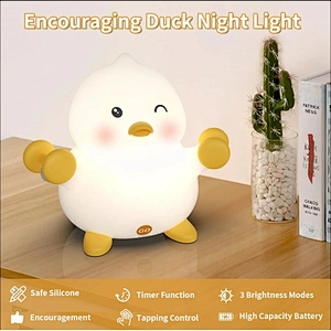 Cute Duck LED Night Light with Gentle Light for Kids Bedroom and Sweet Dreams Children Night Light