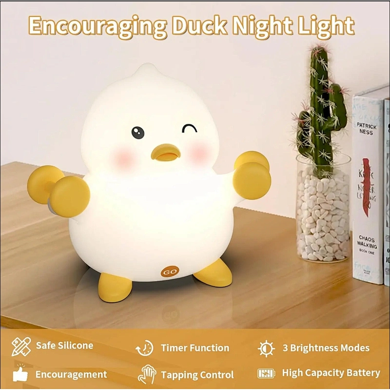 Cute Duck LED Night Light with Gentle Light for Kids Bedroom and Sweet Dreams Children Night Light