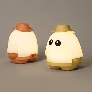 Halloween Home Room Decoration Ghost Unique Lights Cute Silicon Children Touch Smart Bedside USB Led Battery Night Light Lamp