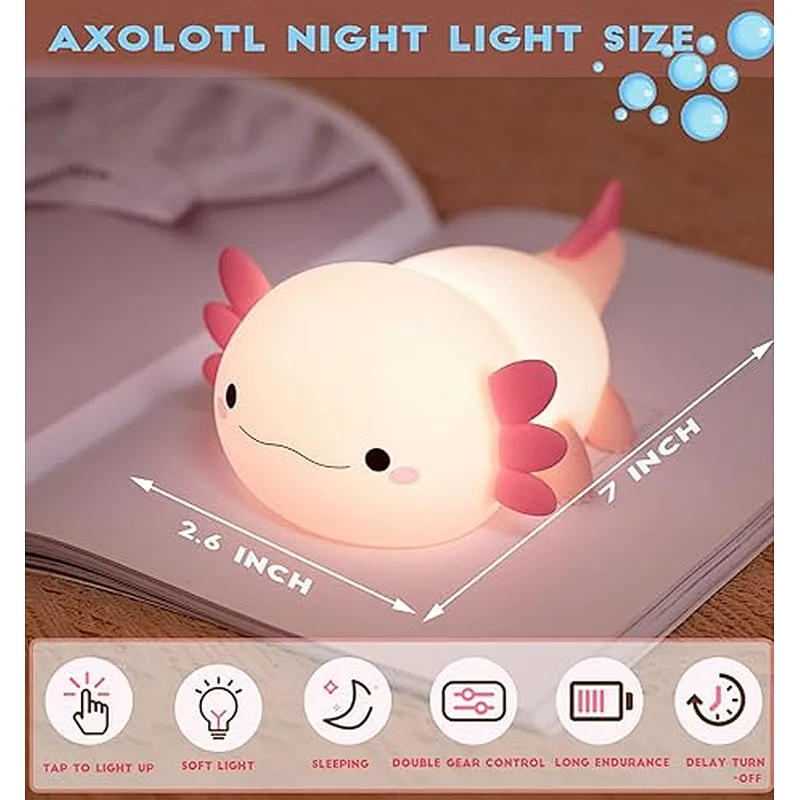 Cute Gift Anime Sensor Touch USB Rechargeable Battery Kids Led Mini Smart Night Light for Baby Toy Bedroom Light Lamp