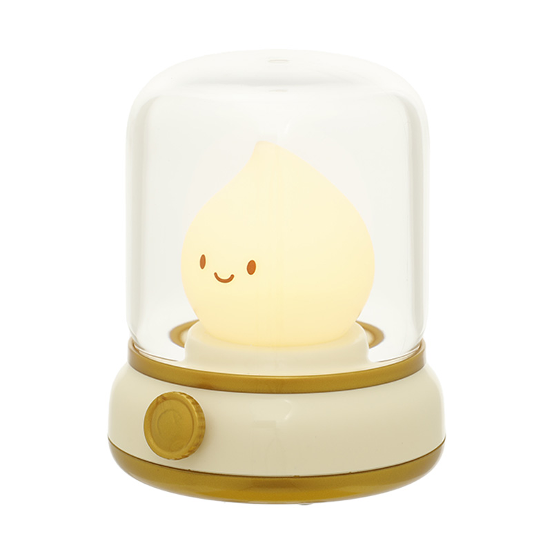 ICARER FAMILY Modern Rechargeable LED Night Light Mini Vintage Kerosene Lamp Design with Silicone Material for Bedroom