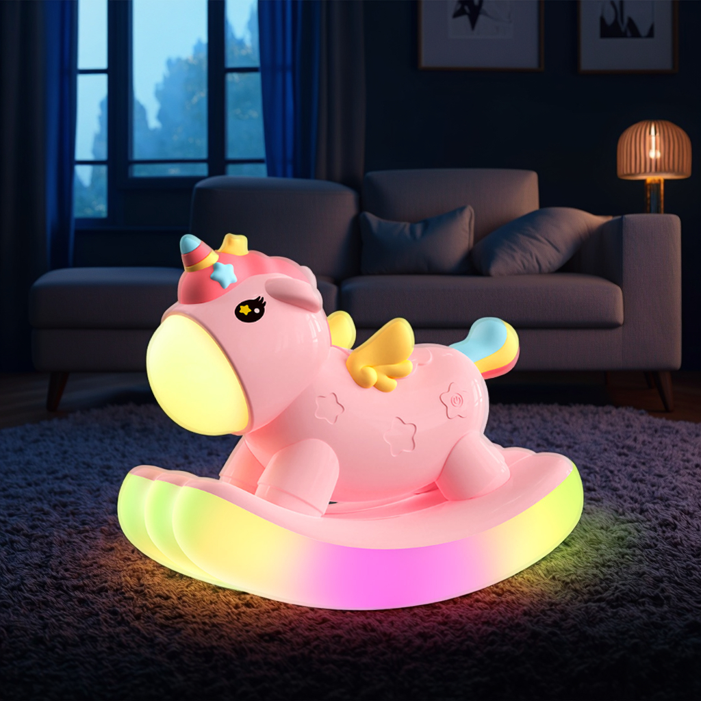 ICARER FAMILY Unique Children's Bedroom Decoration Tap Desk Lamp Colorful Ambient Kids Baby Bedside Unicorn Night Light for Home