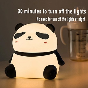 Cute Healing Panda LED Lamp with Soft Restful Light for Children Room and Peaceful Nights Touch Light