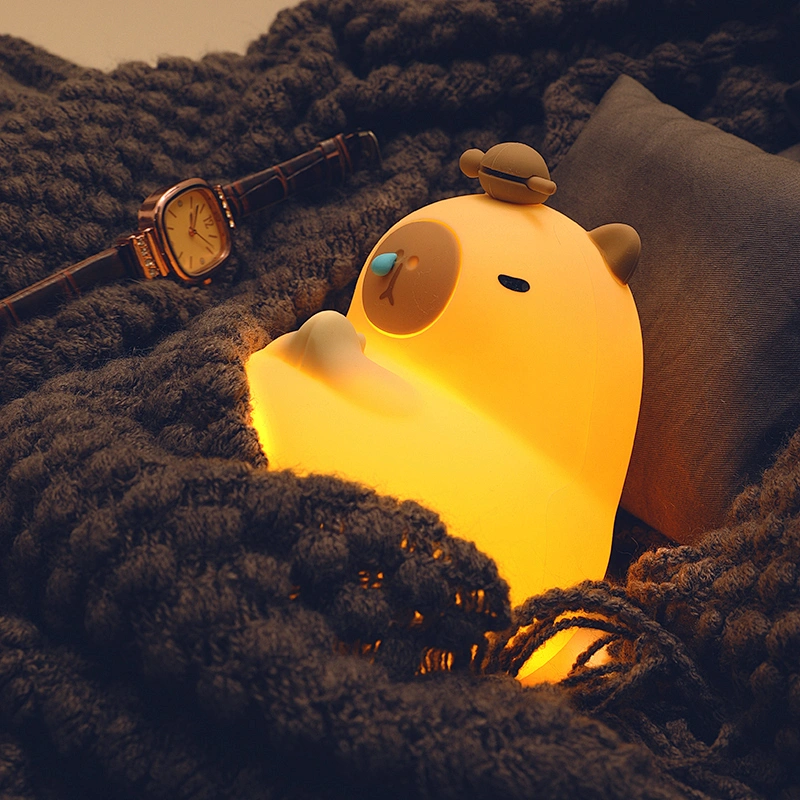 Cute Bear Baby Toy USB Night Lamp Touch Pat Led Wireless Light Night Bedside Lamp for Kids Bedroom