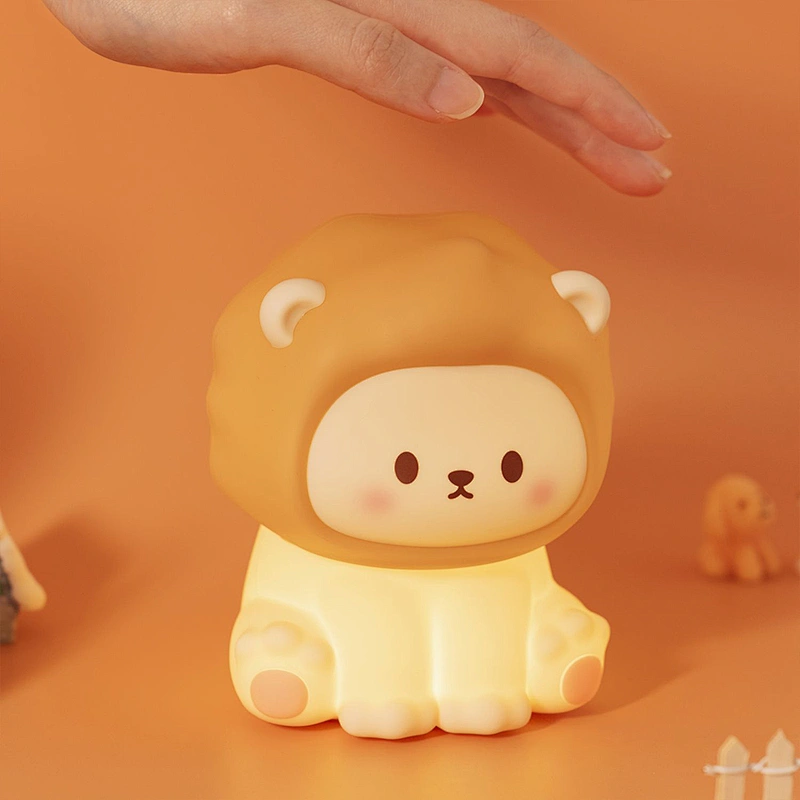 Children Night Light Lion Shaped LED Night Lamp Gentle Light for Kids and Toddlers