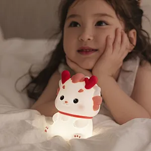 Mini Dragon LED Night Lamp Portable and Rechargeable for Kids Selling Lights for Home