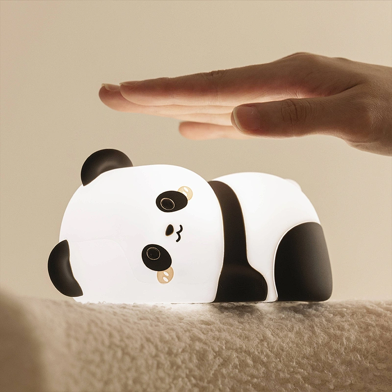 PANDA Cure Network Red Light Can Party Night Light Eye protection Sleeping Lamp Girls Children Birthday Gift Glass