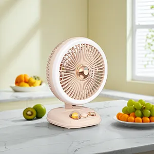 ICARER FAMILY 4000mAh Desk Fan Customizable Folding Fan Table Outdoor Air Cooling Fan