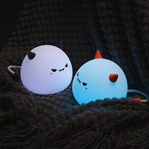 Little Monster Cute Anime Silicone Tap Led Bedroom Home Decoration Unique Lights Children Kids Baby Lights Night Lamp