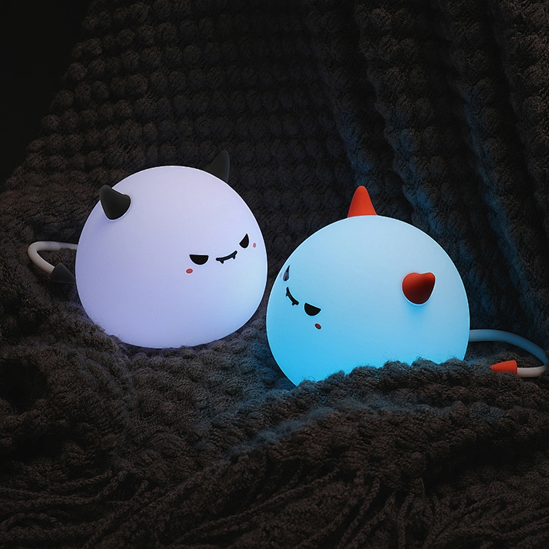Little Monster Cute Anime Silicone Tap Led Bedroom Home Decoration Unique Lights Children Kids Baby Lights Night Lamp