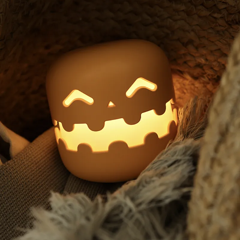 Halloween Gift Sensor Touch Ghost Night Lights for Kids Bedroom Decorative Bed Lamp Pumpkin Night Light Baby Kids Children