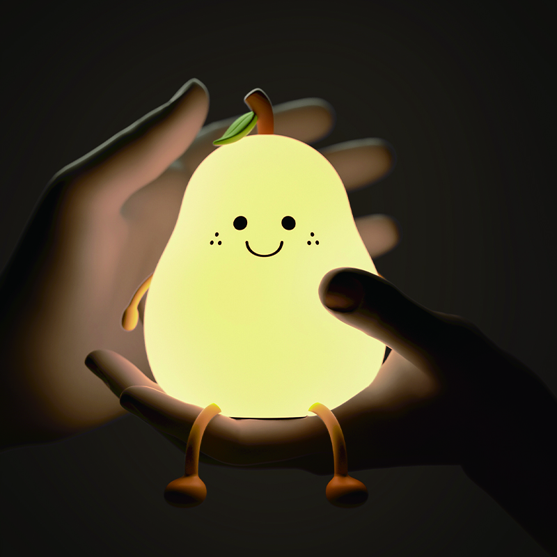 Cute Pear Modern Design Kids Mini Led Nightlight Cute Table Lamps Led Lights Cute Baby Night Light for Home Decor