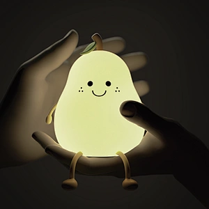 Cute Pear Modern Design Kids Mini Led Nightlight Cute Table Lamps Led Lights Cute Baby Night Light for Home Decor