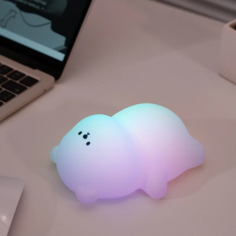 Little Bear Cute Light Smart Tap Kids Rechargeable Led USB Children Room Light Animal Night Light for Bedroom