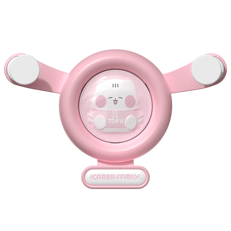 ICARER FAMILY Gravity Car Phone Holder Handsfree Car Mount Stand Multifunction Adjustable Cute Car Phone Holder
