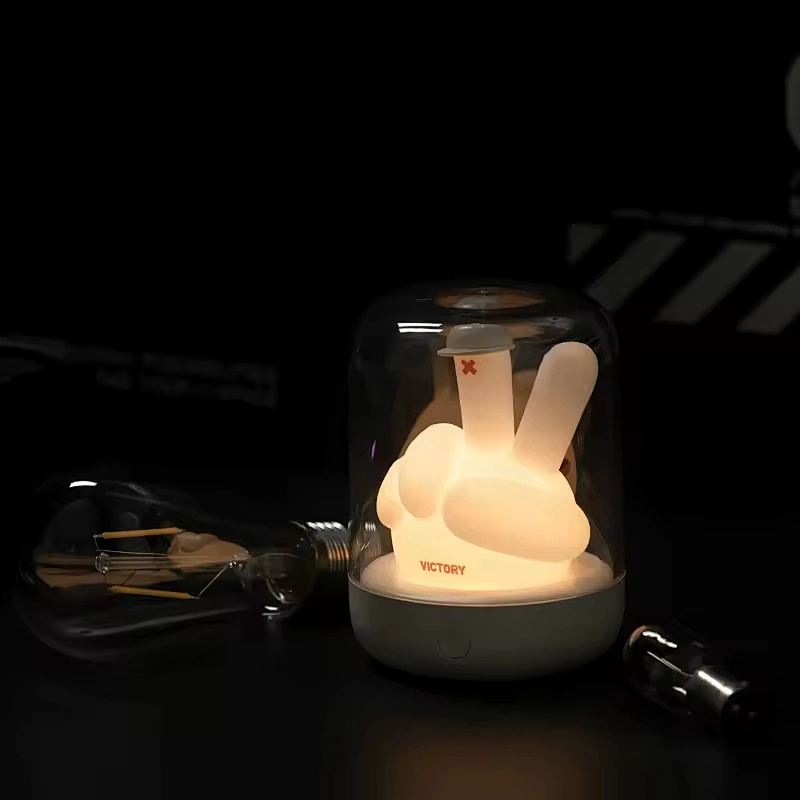 Creative Gift ABS Home Room Unique Decoration Table Lighting Lamp USB Led Battery Rechargeable Children Night Light for Kids
