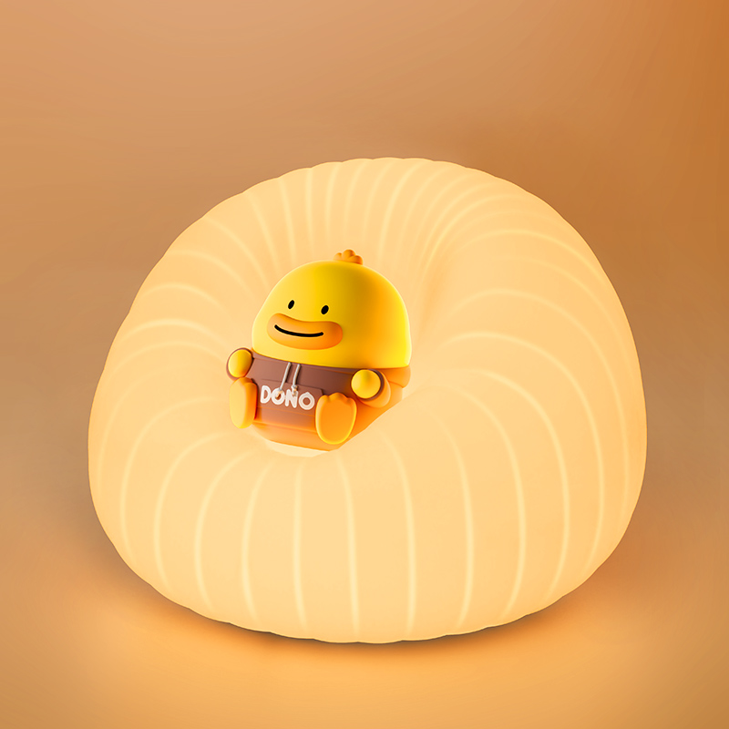 New Arrival LED Cartoon Silicone Sofa Lamp Touch Sensor Kids Bedside Night Lamp USB Rechargeable Cute Sofa Silicone Night Light