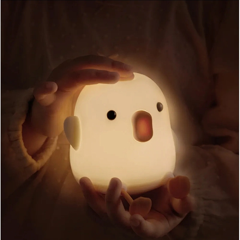 Cute Pat Soft Silicone Table Lamp Bed Room Smart USB Led Plug Decoration Kids Baby Night Light for Bedroom