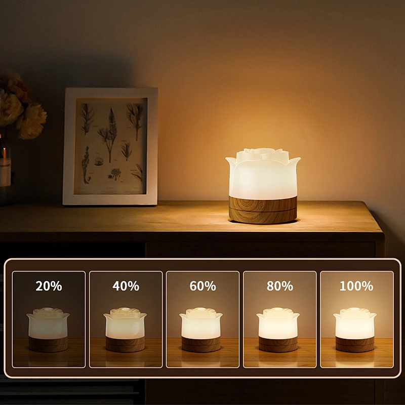 LED Night Light Rose Mini Desk Lamp for Home Children Gift