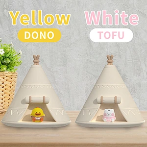 ICARER FAMILY Tent Shape Outdoor Camping Small Light Led Smart Night Light Tap Control Silicone Light Lamp
