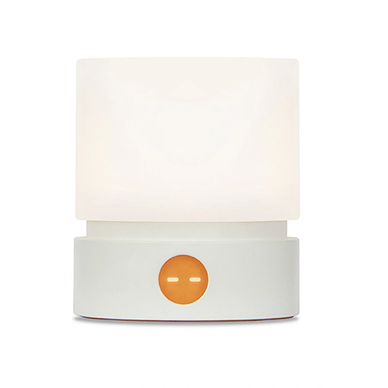 ICARER FAMILY Baby Night Light Table Lamp with Touch Sensor Control USB Rechargeable Wooden Led Night Light for Nursing Bedroom