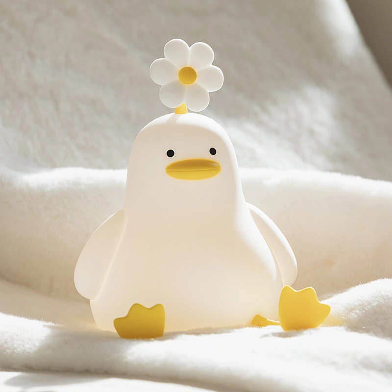 Wholesale Mini Rechargeable LED Nursery Lamp 23 Hours Silicone Light Soft Touch Phone Holder ABS Animal Night Light Room Touch