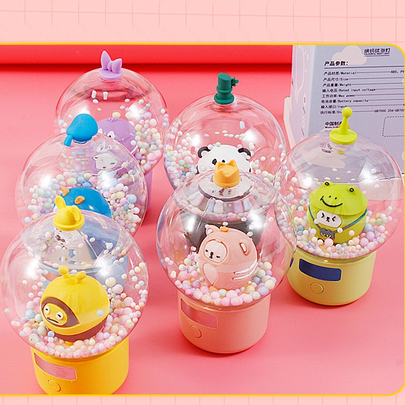 ICARER FAMILY Rechargeable Night Light Cute Bubble Lamp for Bedroom Mini ABS Material LED Night Light