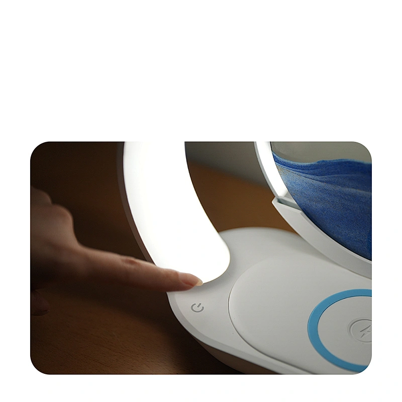 Home Decor Modern Luxury Led Night Light with Wireless Charger Rechargeable Table Lamp for Bedroom