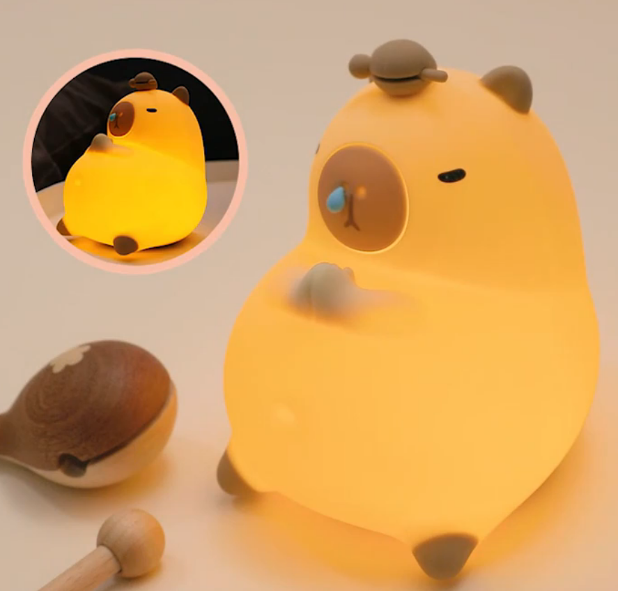 Small Bear USB Led Night Light Cartoon Tap Touch USB Animal Portable Smart Children Lamp for Living Room