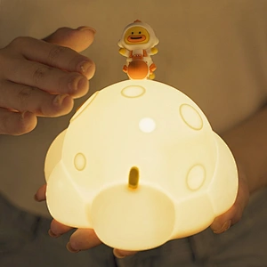 ICARER FAMILY Cute Pat Silicone Led Night Light Lamp Rechargeable Night Club Lights Baby Night Light for Kids
