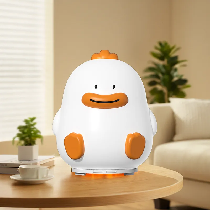 ICARER FAMILY Duck-Shaped Cute Humidifier Led Light Rechargeable Aromatherapy Humidifiers Scent Essential Oil Diffuser