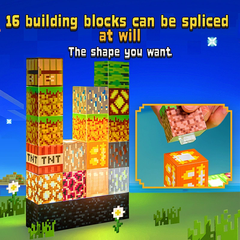 ICARER FAMILY Building Block Night Light Smart LED Tablet Night for Kids Night Light for Home Decor