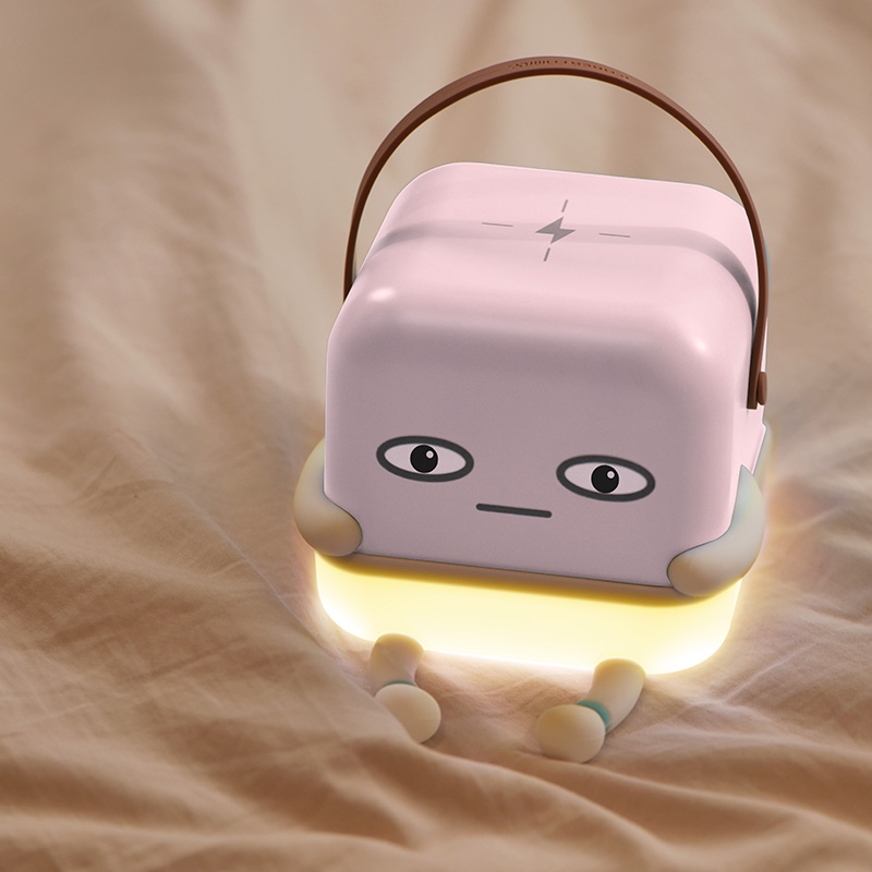 ICARER FAMILY Bed Lamp Night Light With Wireless Charger Function