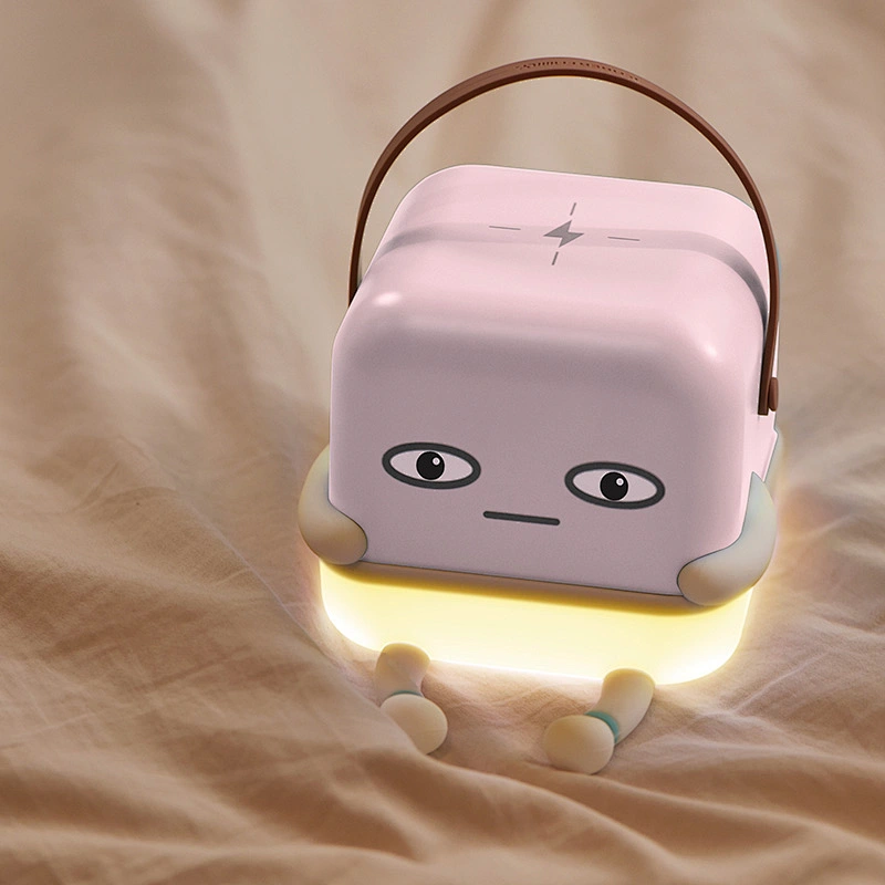ICARER FAMILY Bed Lamp Night Light With Wireless Charger Function