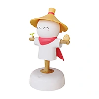 ICARER FAMILY Cute Scarecrow Shape USB Charging LED Night Light Large Size ABS Atmosphere Light for Bedroom Colorful Emission