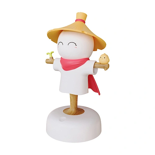 ICARER FAMILY Cute Scarecrow Shape USB Charging LED Night Light Large Size ABS Atmosphere Light for Bedroom Colorful Emission