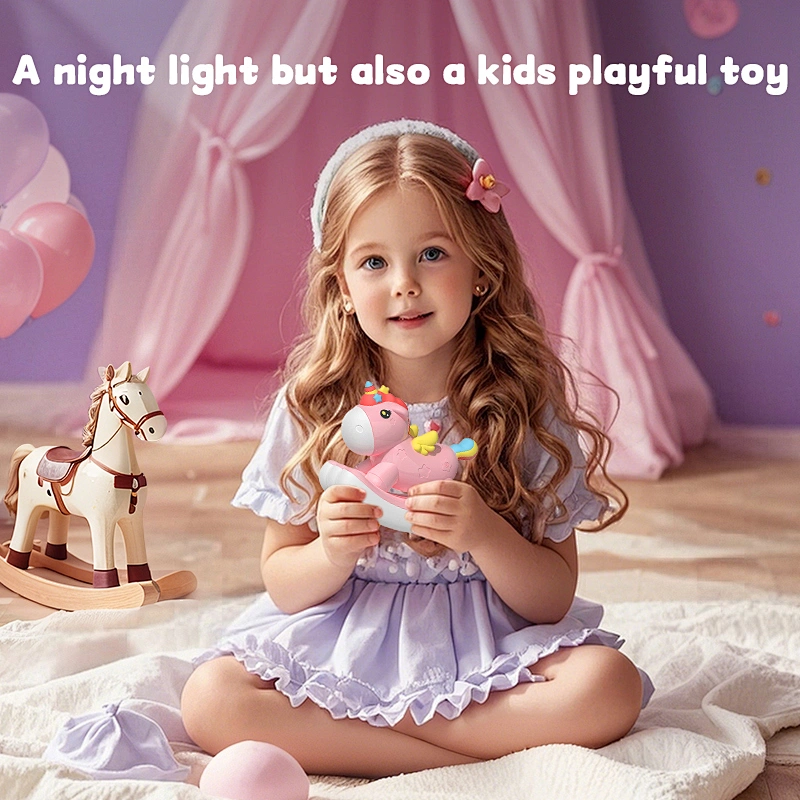 ICARER FAMILY Cute Lamp Custom LED Night Lamp for Sleep Mini Rechargeable Battery-Powered Lamp for Baby Room Bedroom Pat Light
