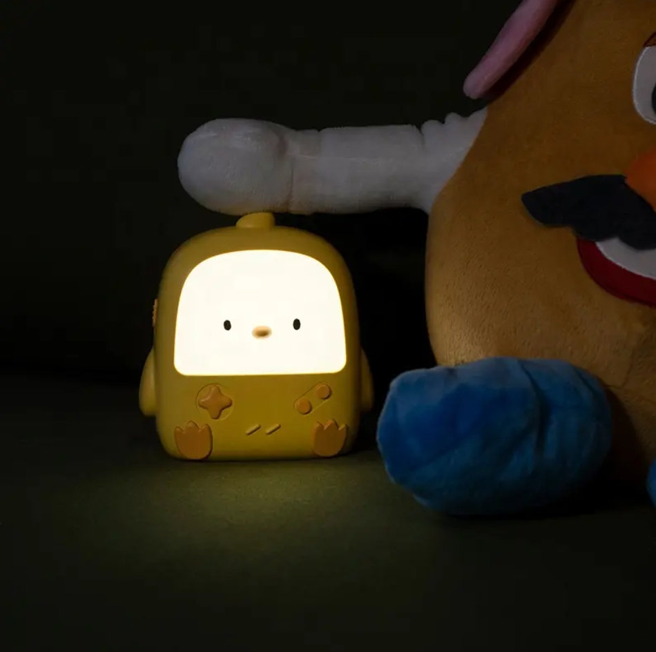 Cute Toys Gift Chicken USB Rechargeable Power Battery Modern Design Unique Bedroom Kids Night Light for Home Decor