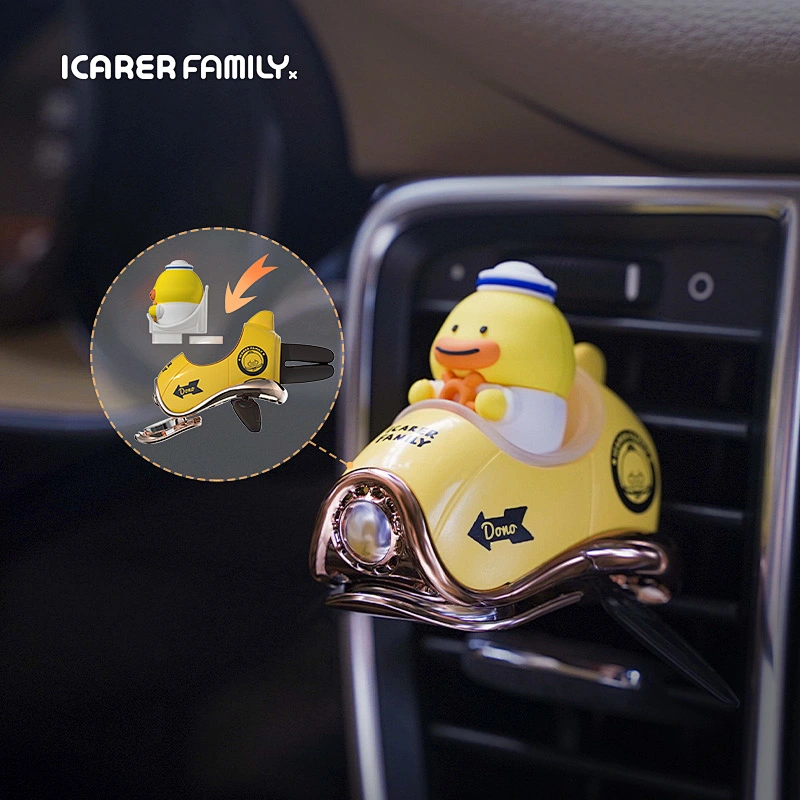 ICARER FAMILY Spaceship Design Cute Car Fragrance Diffuser Car Freshener Vent Clip