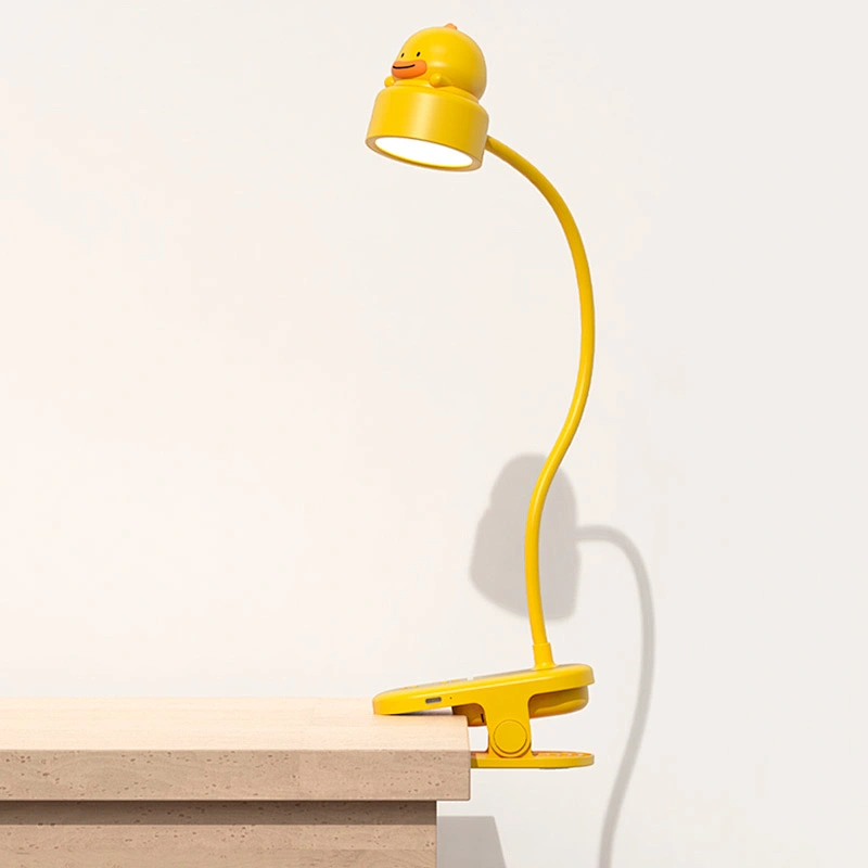 ICARER FAMILY Cute Night Light Clip Reading Study Light Desk Lamp USB Rechargeable Night Light for Kids Room