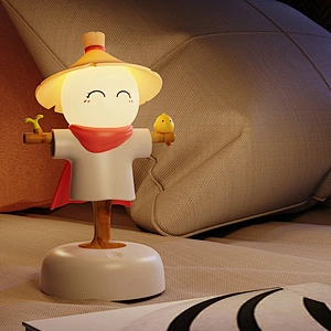 Unique ABS Material USB Charging Desk Lamp with Night Light for Kids' Bedroom for New Year & Christmas