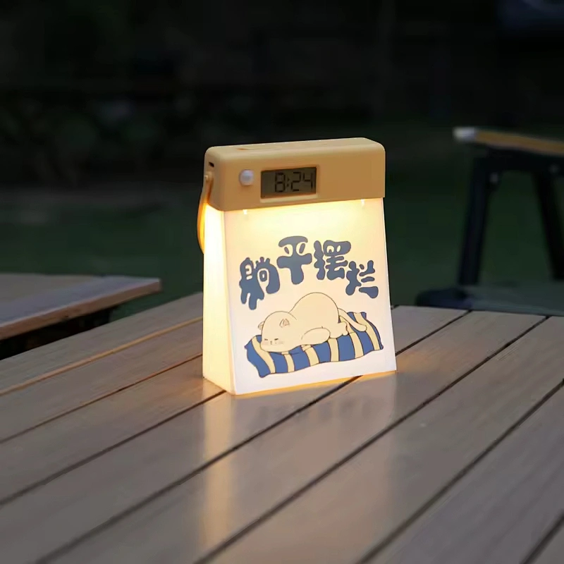 Cute Silicone Sensor Light with Calendar USB Rechargeable  Perfect Gift for Home Touch Light