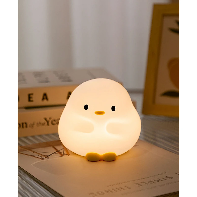 Cute Portable Bed Lamp Dodo Duck Night Light Rechargeable Sleeping Soft Pat Christmas Led Smart Night Light for Kids